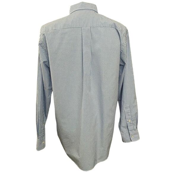 Vineyard Vines Classic Fit Whale Shirt Men's SIZE M Blue Gingham Preppy Classic - Picture 9 of 11